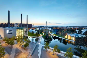 Autostadt Dämmerung