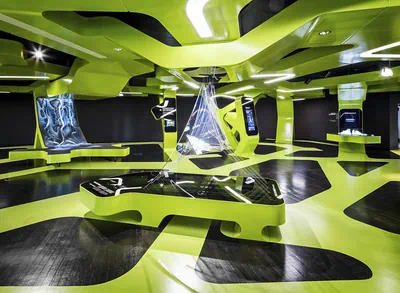 Innenansicht der Ausstellung Level Green