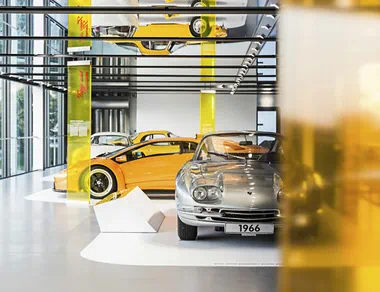 The Lamborghini 350 GT and the Lamborghini Diablo GT