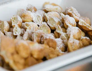 Detailaufnahme einer Bubble Waffle