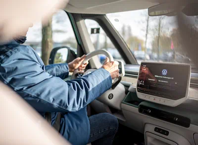 Einblick in den Innenraum eines Volkswagen Bullis