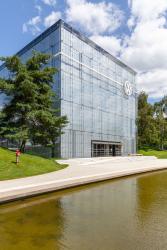 The Volkswagen Pavilion from the outside