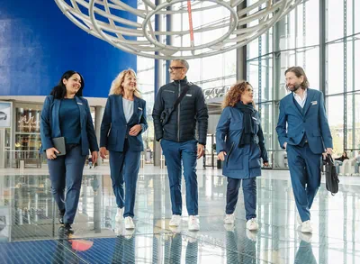 Fünf Mitarbeitende der Autostadt auf der Piazza